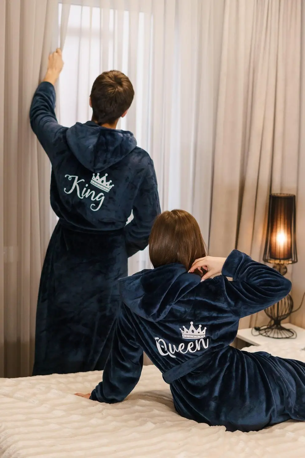 Blue King & Queen Bathrobes - Image 5