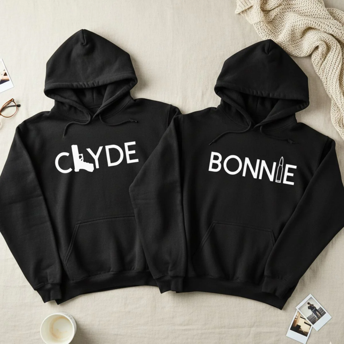 Bonnie & Clyde Hoodies - Image 4