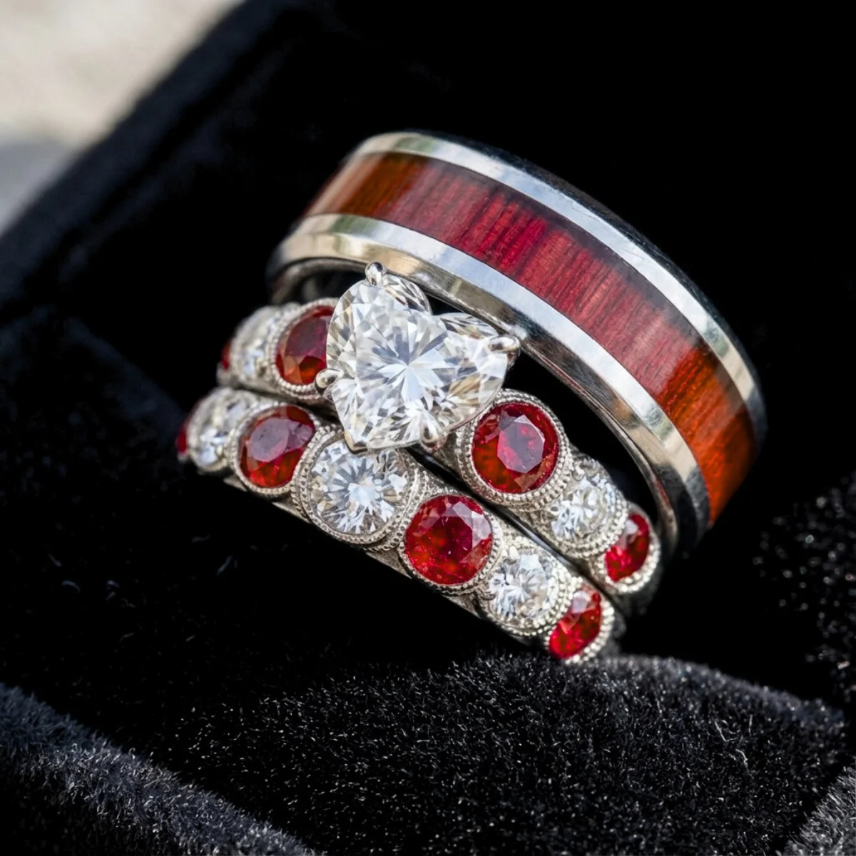 Crimson Love Rings - Image 3