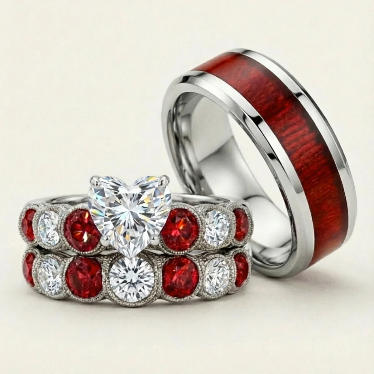 Crimson Love Rings - Image 5