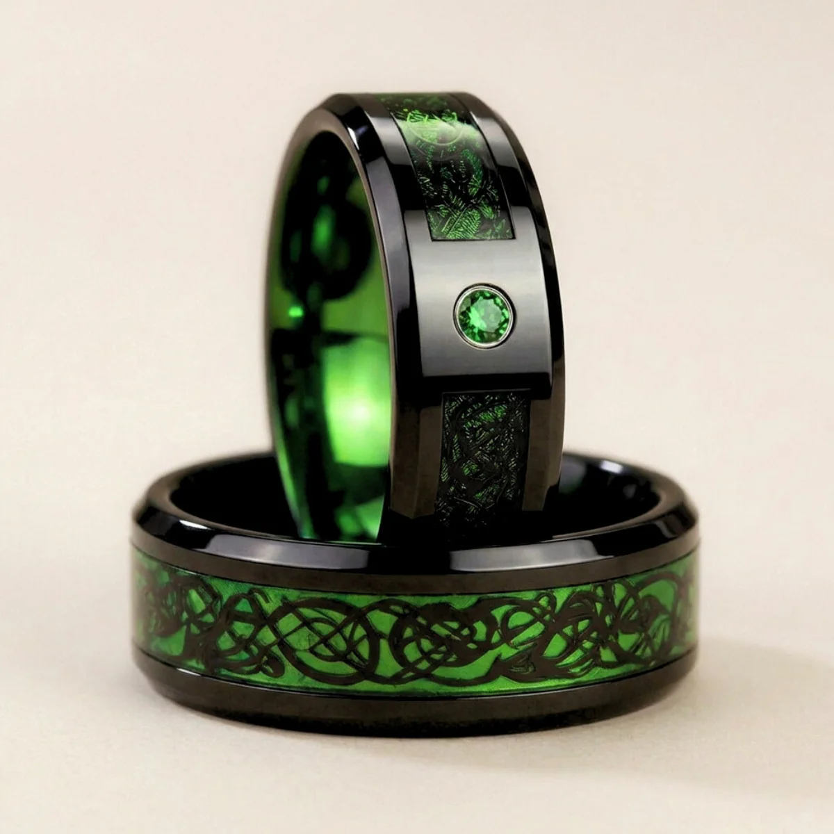 Emerald Green Rings - Image 5