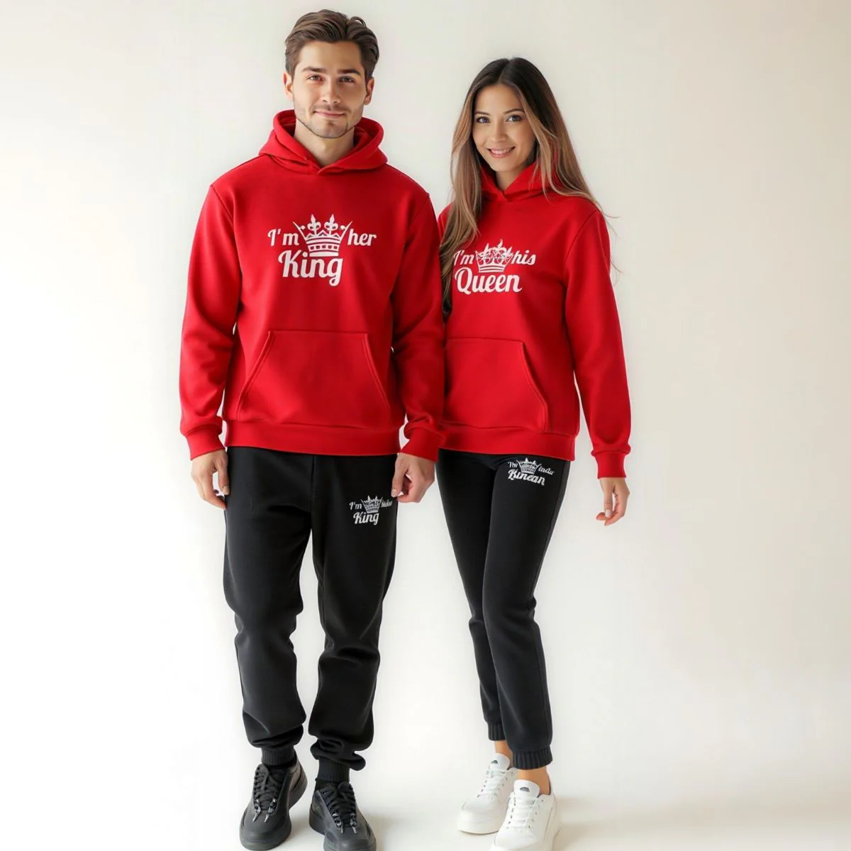 King & Queen Red Tracksuits - Image 4