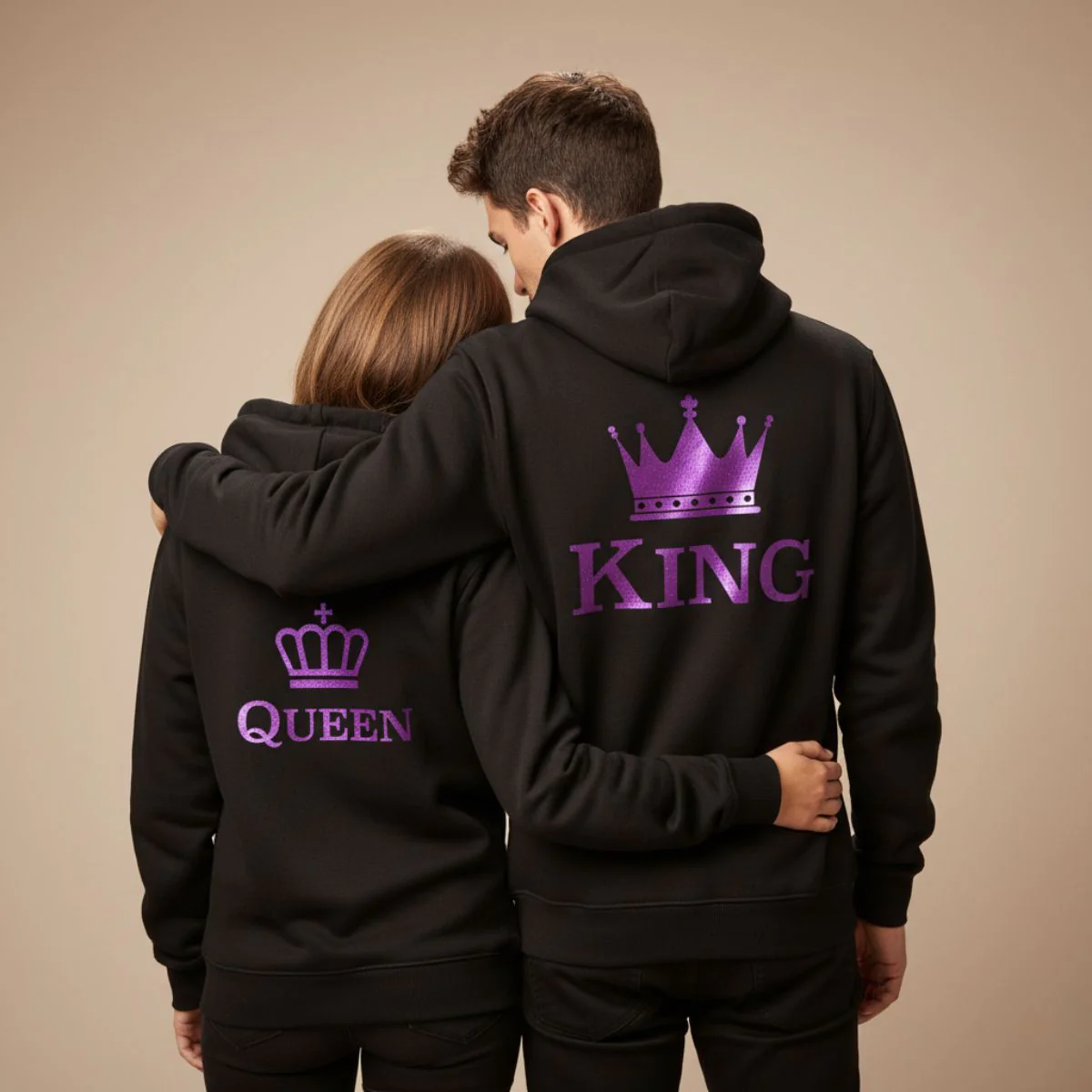 Purple King & Queen Hoodies - Image 5